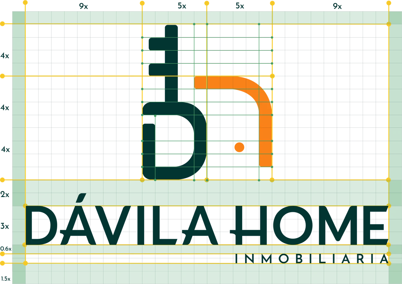 Dávila Home — Construcción del logo 1