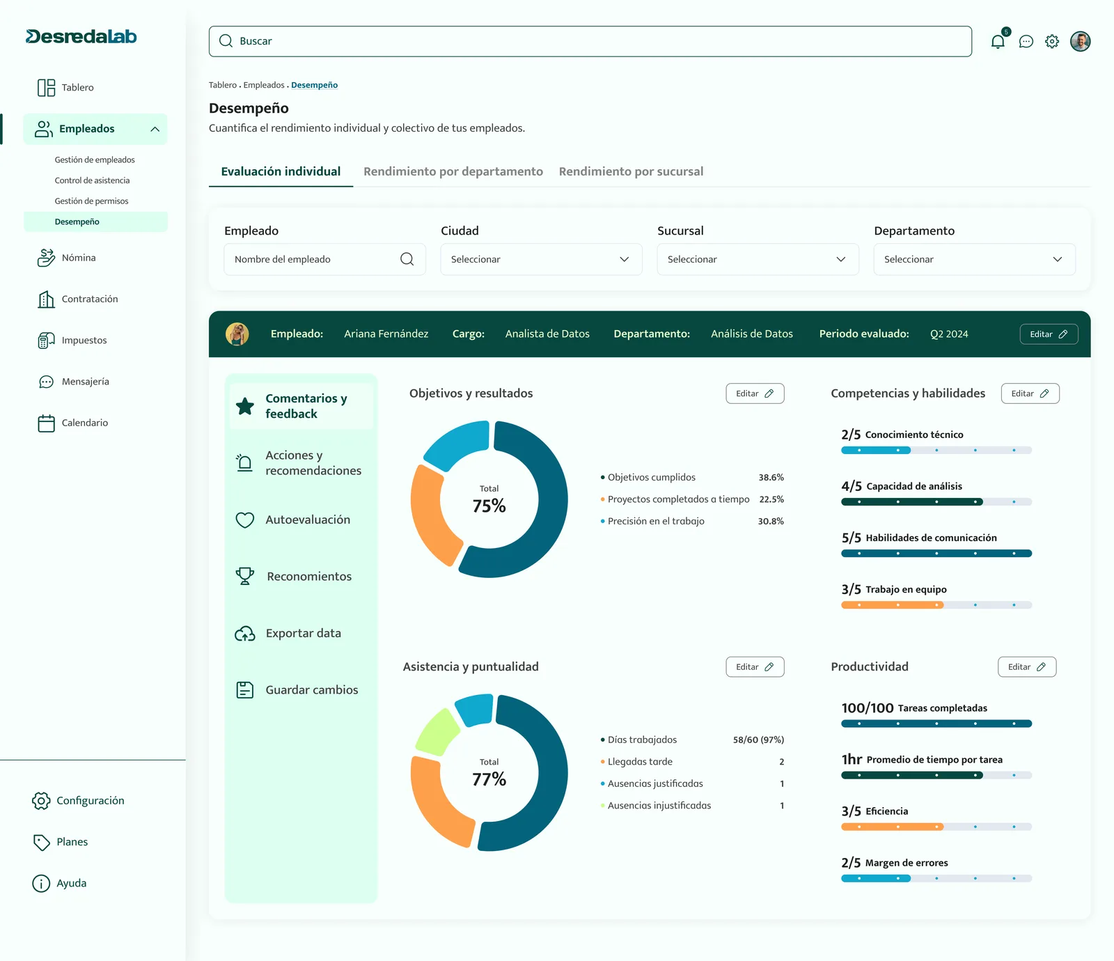 DesredaLab — Backoffice web — 3