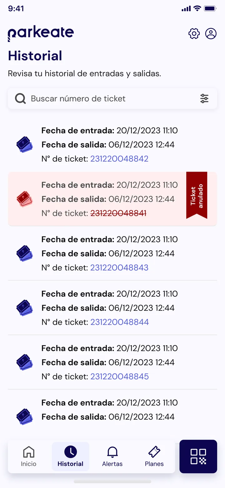 Parkeate — App móvil — 6
