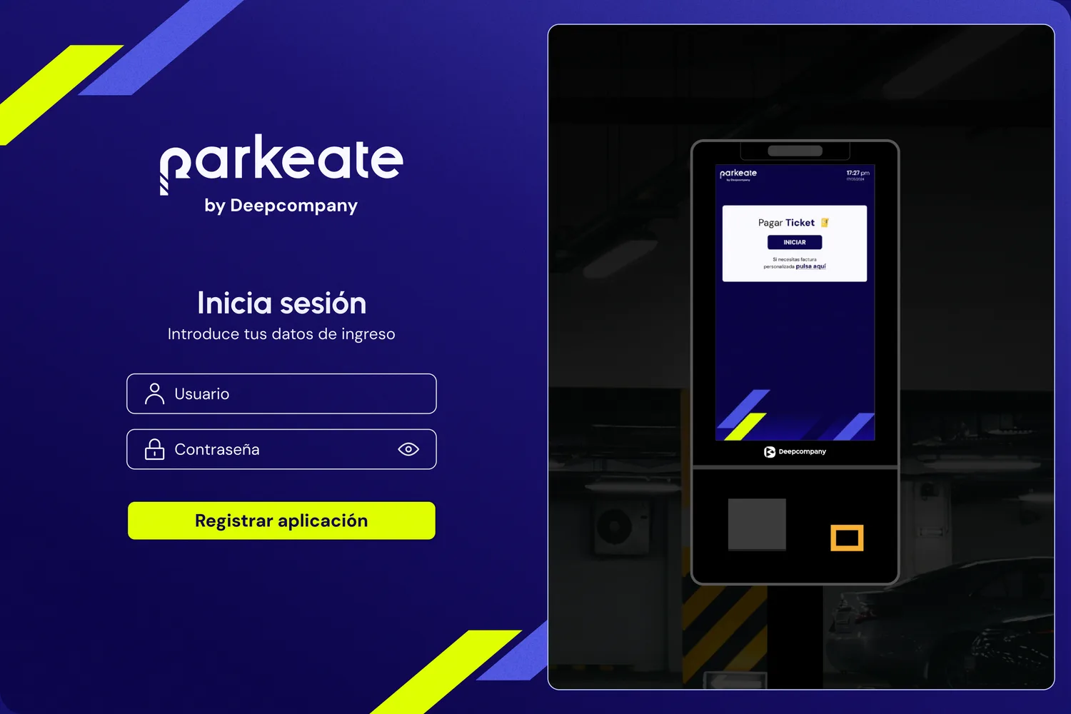 Parkeate — POS para cajeros — 1