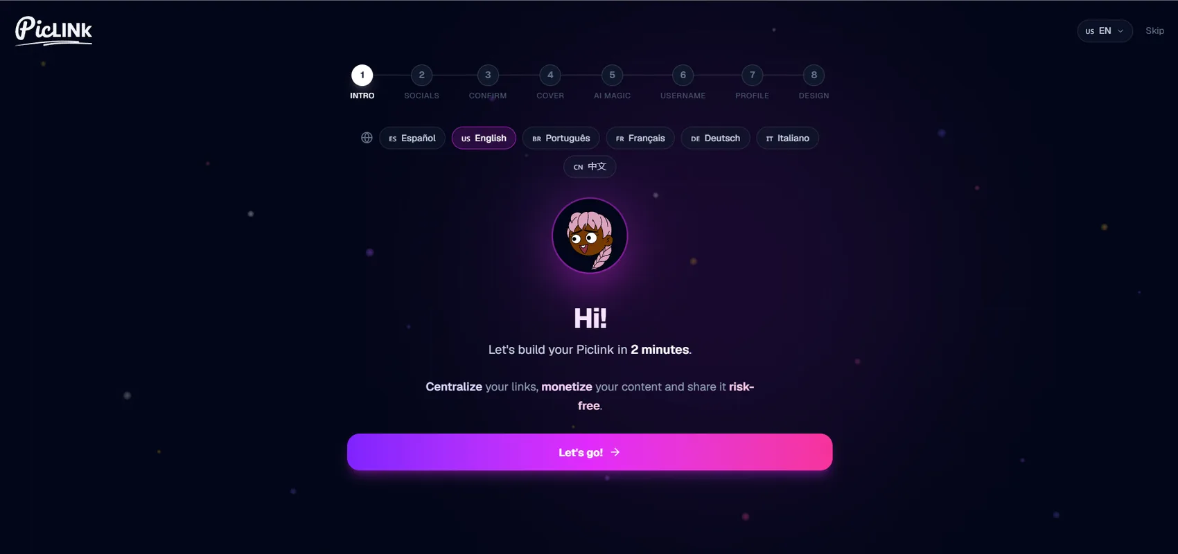 Piclink — Usuario común: el creador — 5